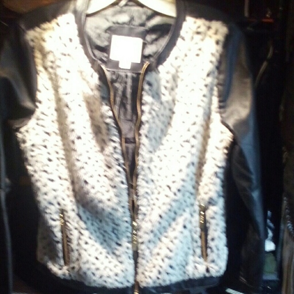 zip up vegan leather jacket - Picture 5 of 5